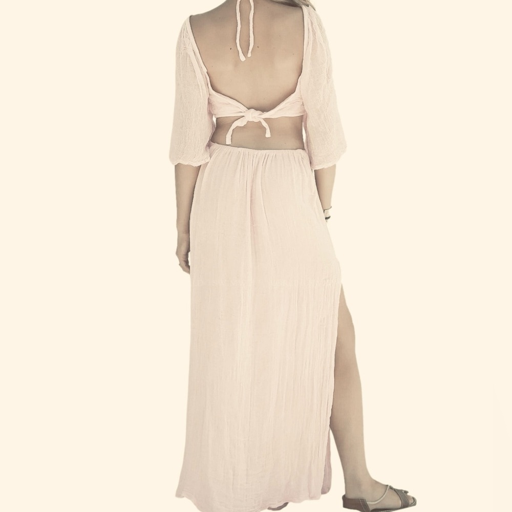 Jen’s pirate booty Rambling Rose Mid Drift Cut Out Maxi Dress NWT - Picture 11 of 16